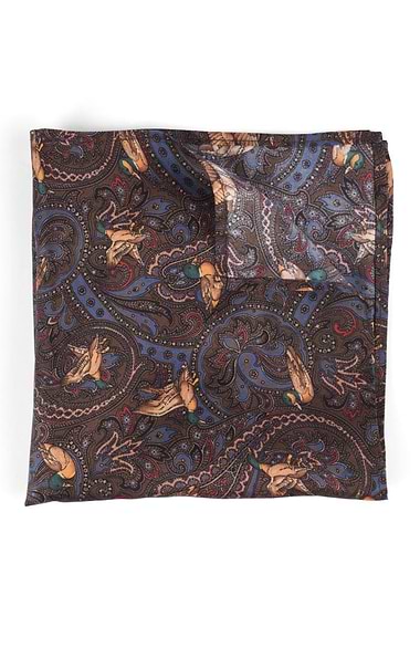Printed Italian Silk Pocket Hankie