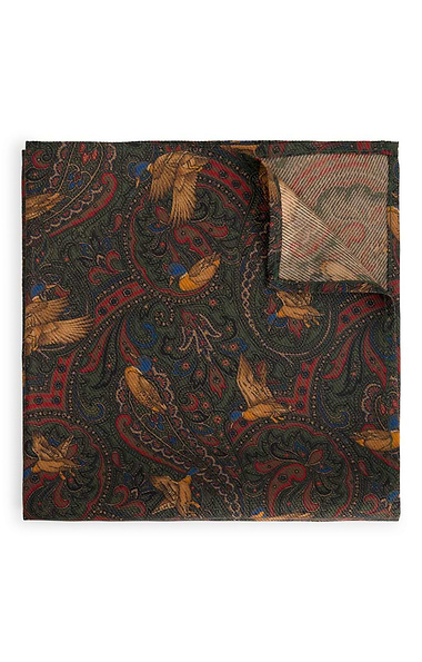 Printed Italian Silk Pocket Hankie