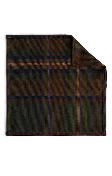 Men's Scottish Woven Tartan Pocket Handkerchief