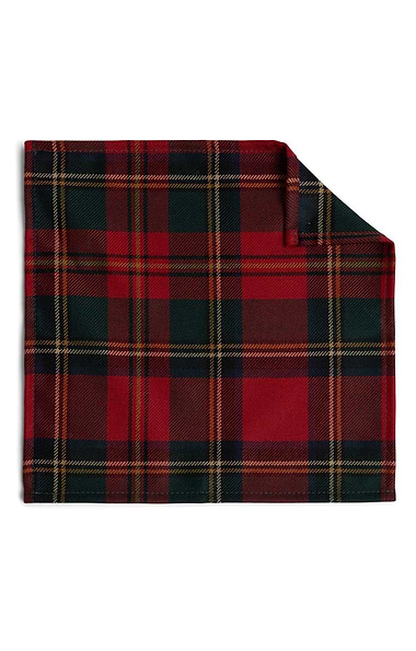 Men's Scottish Woven Tartan Pocket Handkerchief
