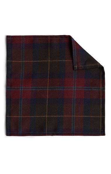 Men's Scottish Woven Tartan Pocket Handkerchief