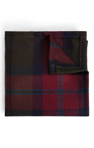 Men's Scottish Woven Tartan Pocket Handkerchief