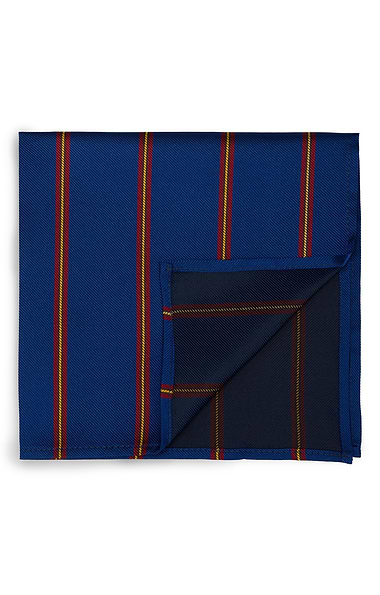 Men's Stripe Silk Twill Handkerchief