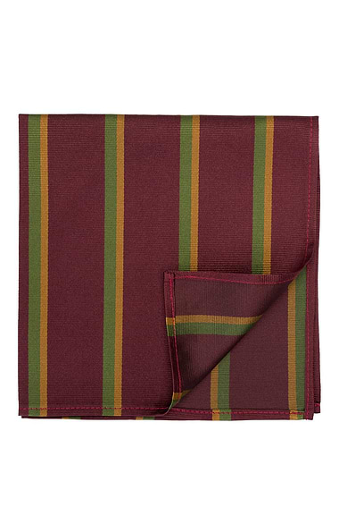 Men's Stripe Silk Twill Handkerchief