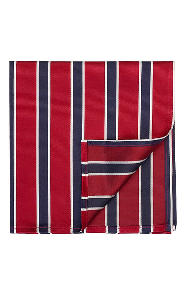 Men's Stripe Silk Twill Handkerchief