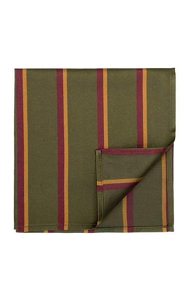 Men's Stripe Silk Twill Handkerchief