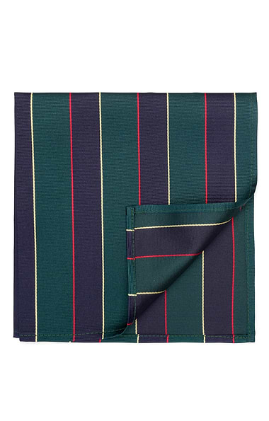 Men's Stripe Silk Twill Handkerchief