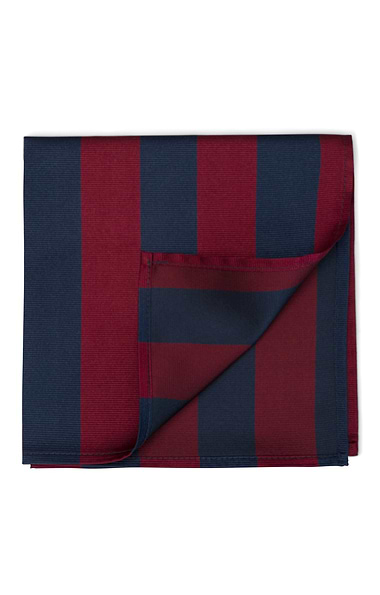 Men's Stripe Silk Twill Handkerchief