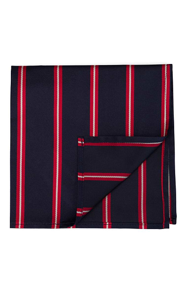Men's Stripe Silk Twill Handkerchief