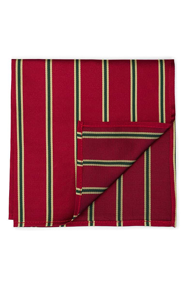 Men's Stripe Silk Twill Handkerchief