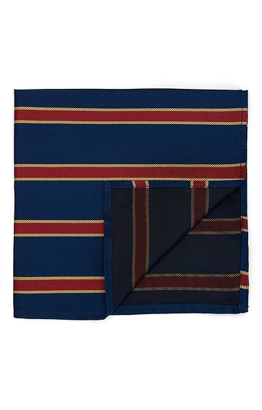 Men's Stripe Silk Twill Handkerchief