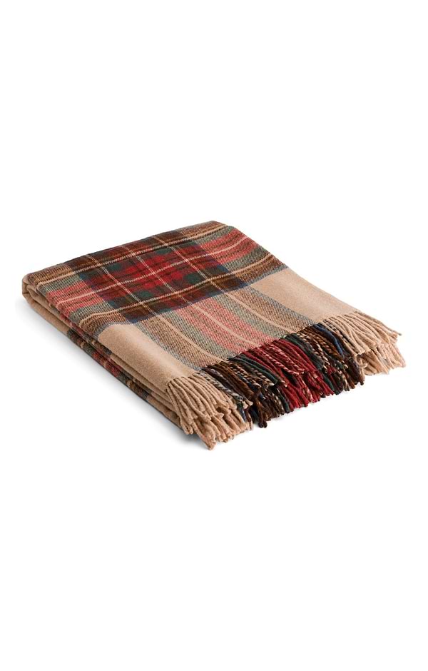 Pure New Wool Tartan Rug