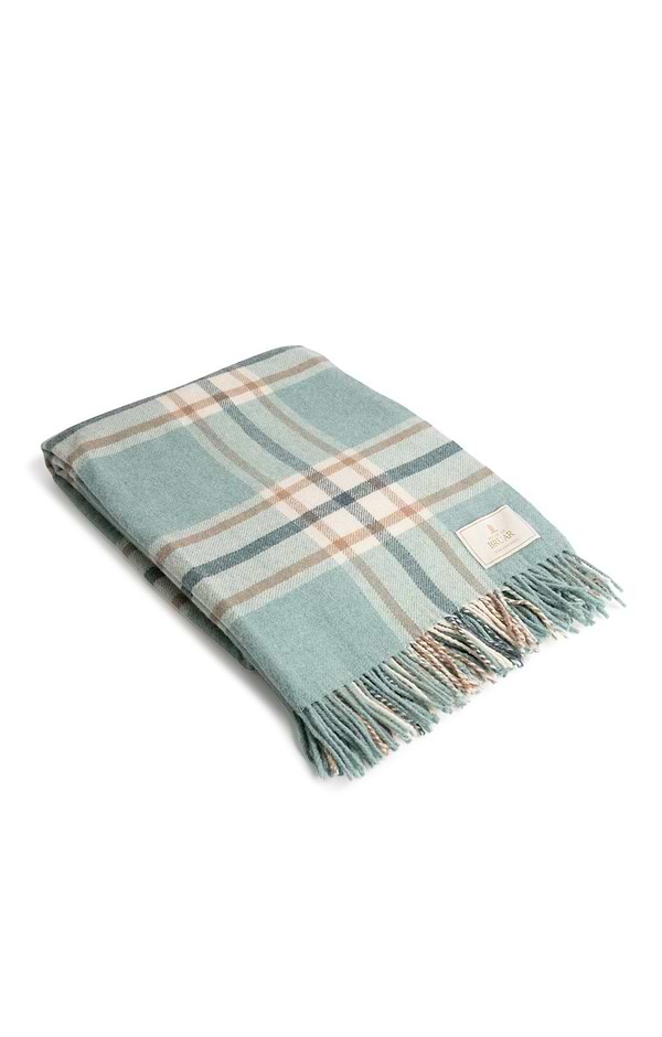 Pure New Wool Check Rug