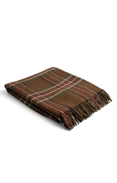 Pure New Wool Check Rug