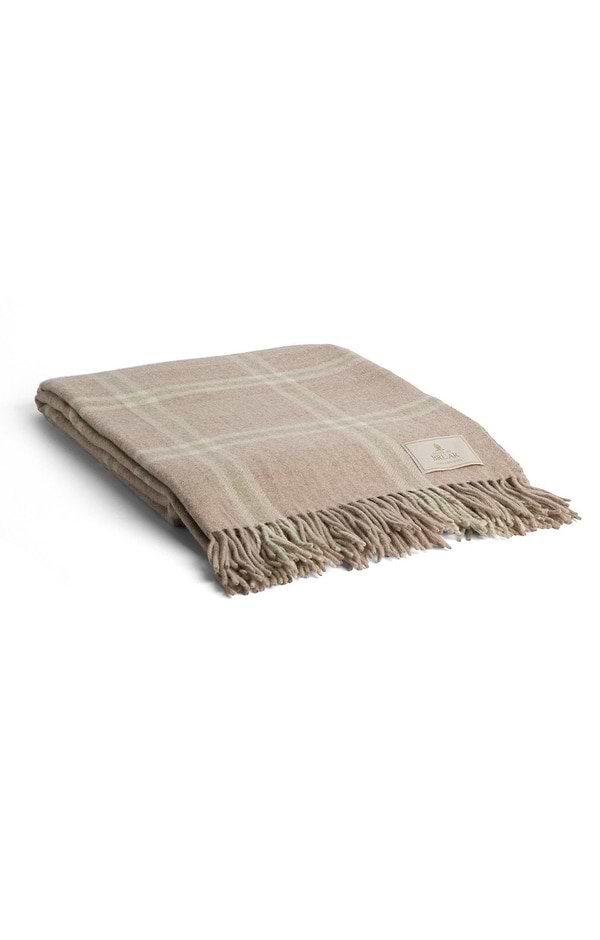 Pure New Wool Check Rug