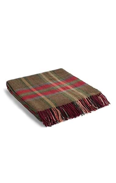 Pure New Wool Check Rug