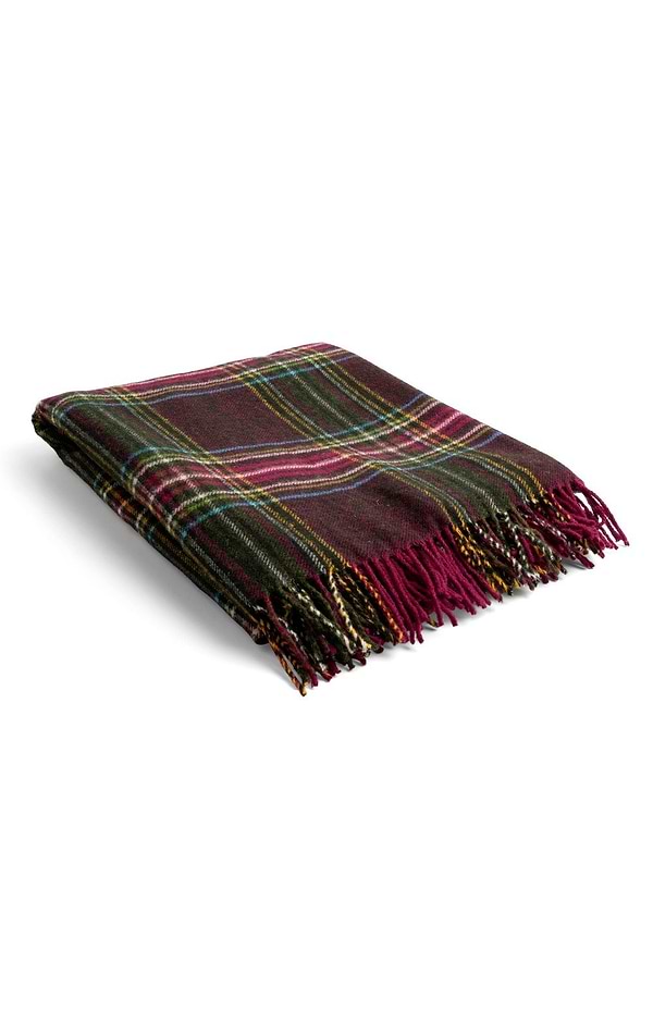 Pure New Wool Check Rug