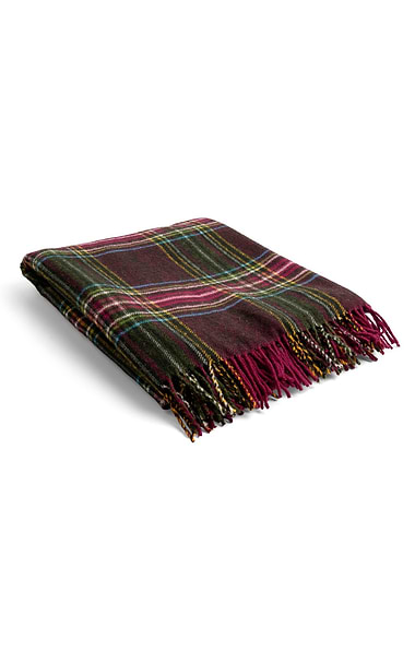 Pure New Wool Check Rug