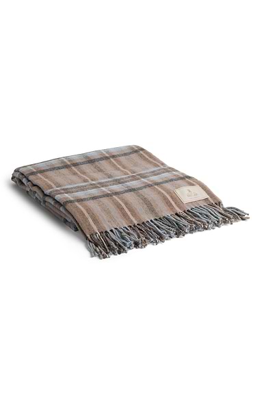 Pure New Wool Check Rug