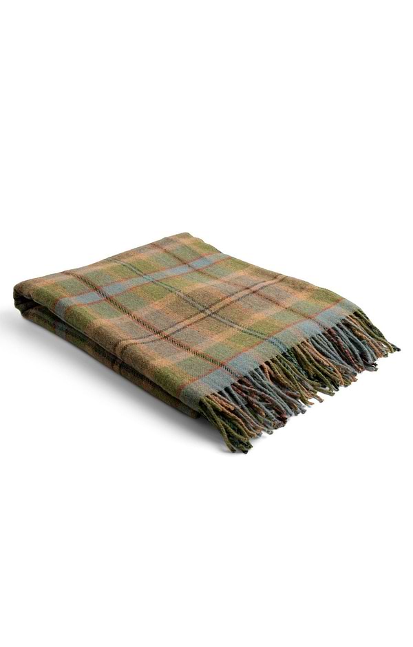 Pure New Wool Check Rug