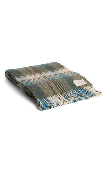 Pure New Wool Check Rug