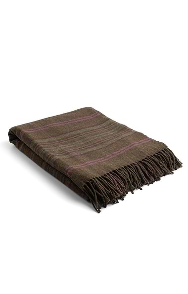 Pure New Wool Check Rug