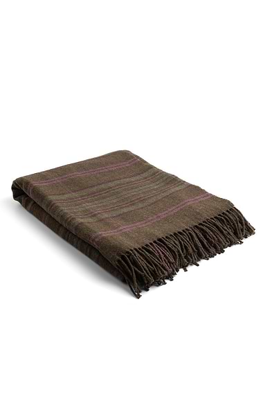 Pure New Wool Check Rug