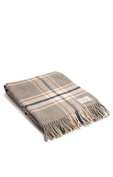 Pure New Wool Check Rug