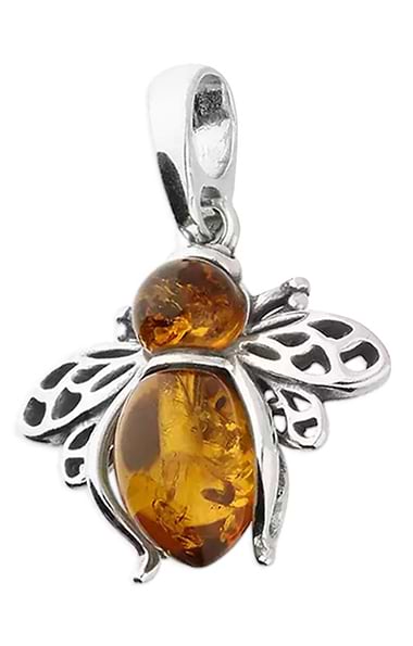 Amber Bee Pendant