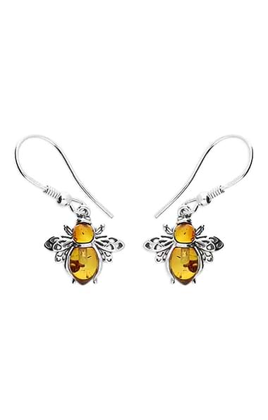 Amber Bee Earrings