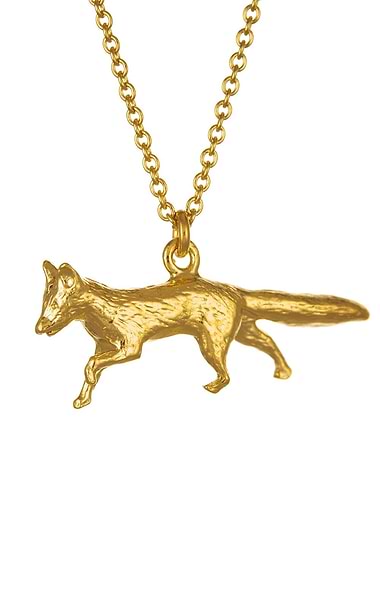 Ladies Alex Monroe Prowling Fox Necklace