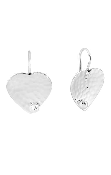 Hammered Heart Earrings