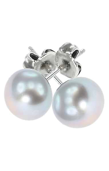 Large Pearl Stud Earrings