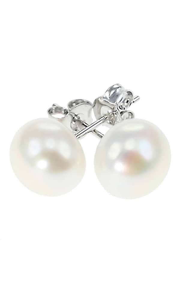 Large Pearl Stud Earrings