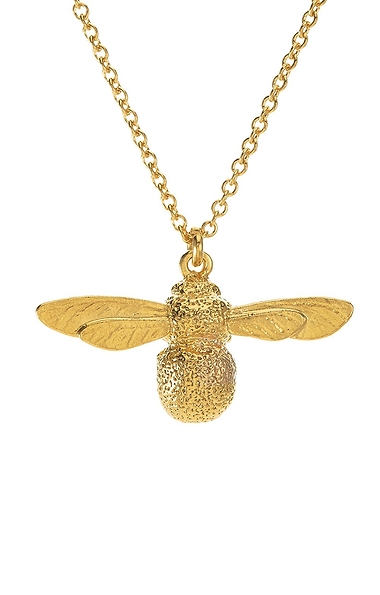 Ladies Alex Monroe Baby Bee Gold Necklace