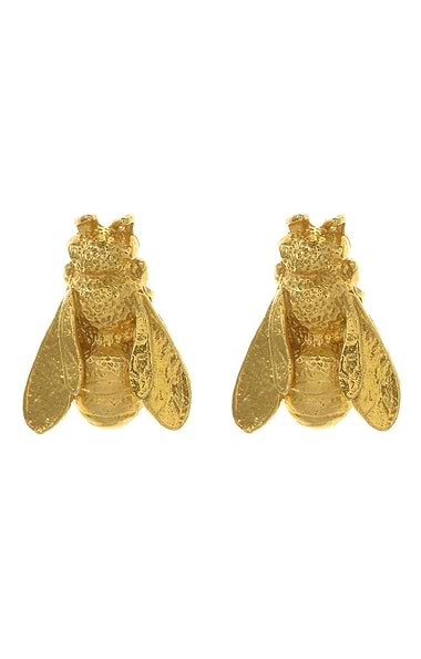 Ladies Alex Monroe Large Honeybee Studs