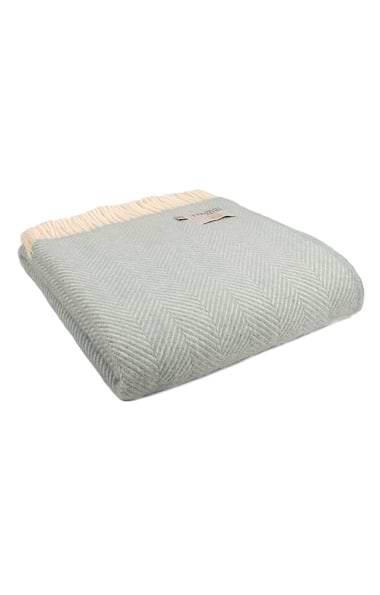 Pure New Wool Fishbone Throw
