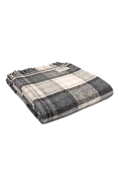 Pure New Wool Cottage Check Throw