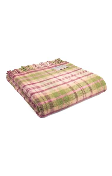 Pure New Wool Cottage Check Throw