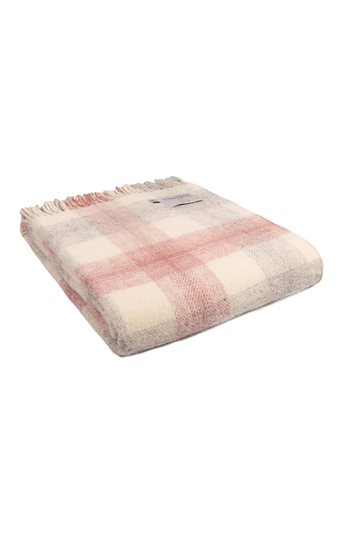 Pure New Wool Meadow Check Throw