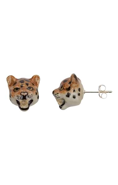 Leopard Stud Earrings