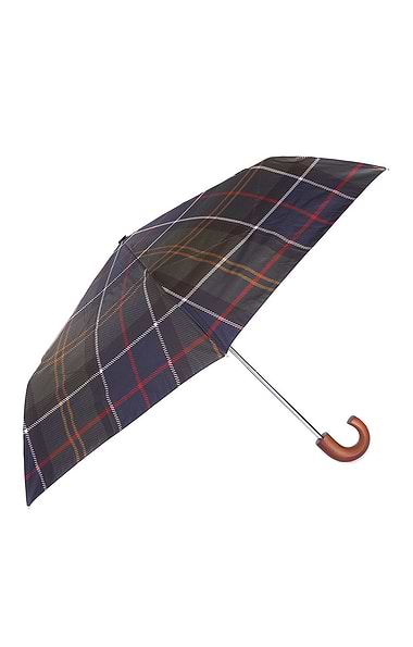 Men's Barbour Tartan Mini Umbrella