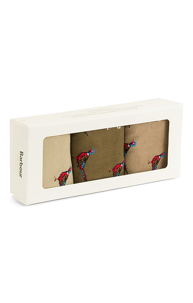 Men's Barbour Pheasant Socks Gift Box