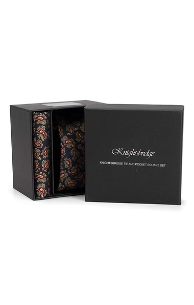 Small Paisley Tie and Pocket Square