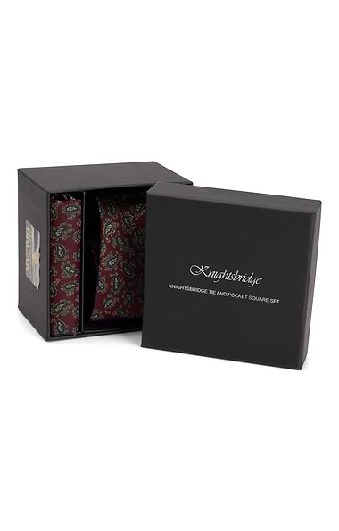 Small Paisley Tie and Pocket Square