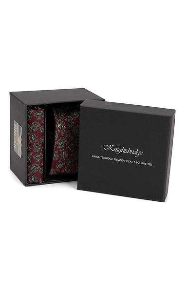 Small Paisley Tie and Pocket Square
