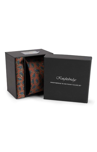 Small Paisley Tie and Pocket Square