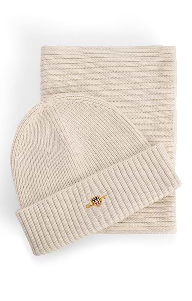Ladies Gant Beanie Scarf Set
