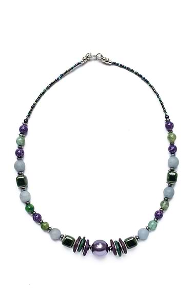 Mishe Agate & Hematite Necklace