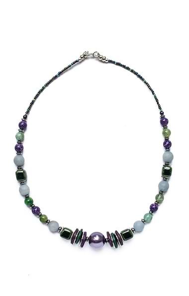 Mishe Agate & Hematite Necklace
